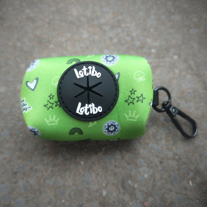 Green Doodle Poop Bag Holder