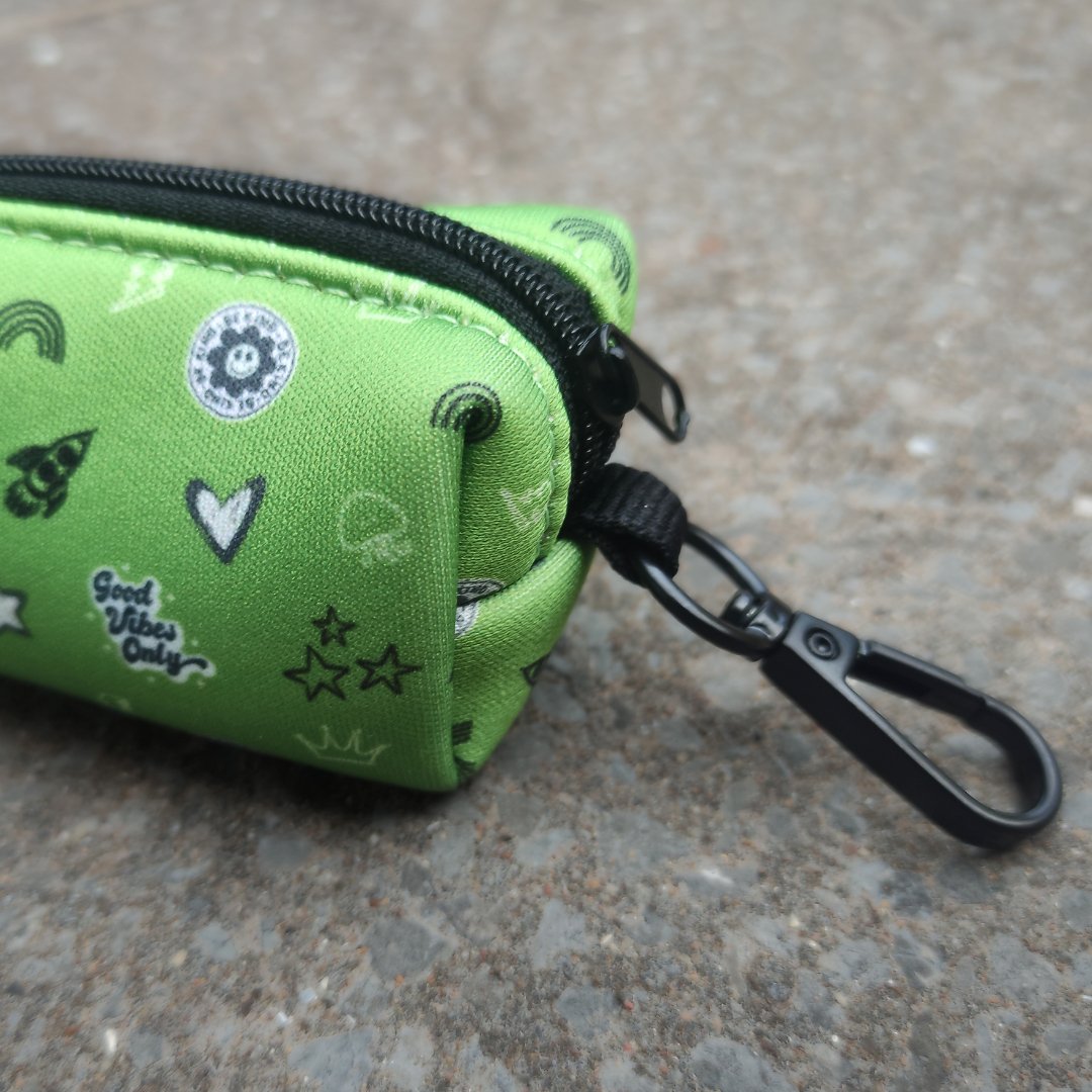 Green Doodle Poop Bag Holder