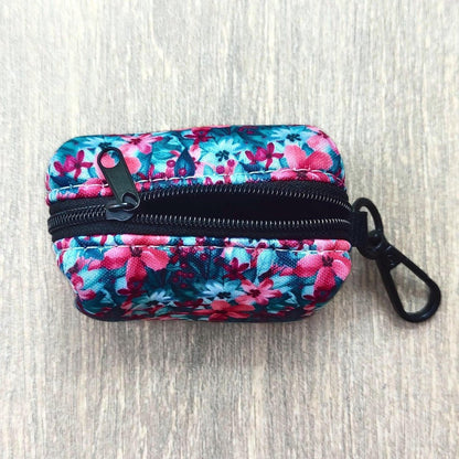 Pink & Blue Floral Poop Bag Holder