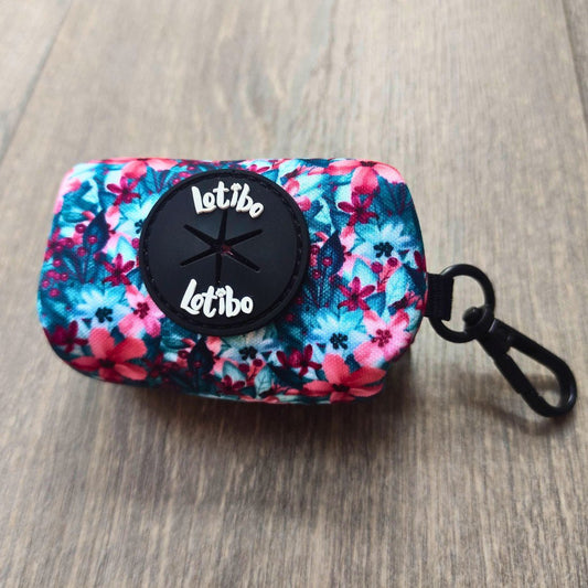 Pink & Blue Floral Poop Bag Holder